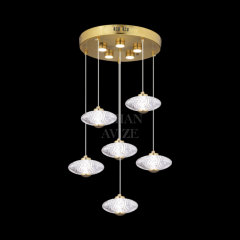 EASD-247 6’lı Sarkıt Gold LED Avize