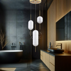 EASD-237 3’lü Sarkıt Gold LED Avize