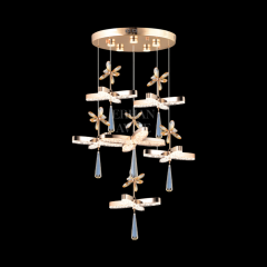 EASD-236 6’lı Sarkıt Gold LED Avize