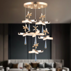 EASD-236 6’lı Sarkıt Gold LED Avize