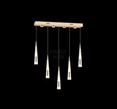 EAPV-157 YM 5’li Sıralı Gold LED Avize