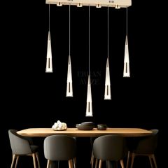 EAPV-157 YM 5’li Sıralı Gold LED Avize