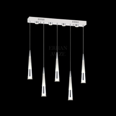 EAPV-157 YM 5’li Sıralı Krom LED Avize