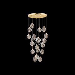 EAPV-105 18'Lİ Gold Kristal Sarkıt LED Avize