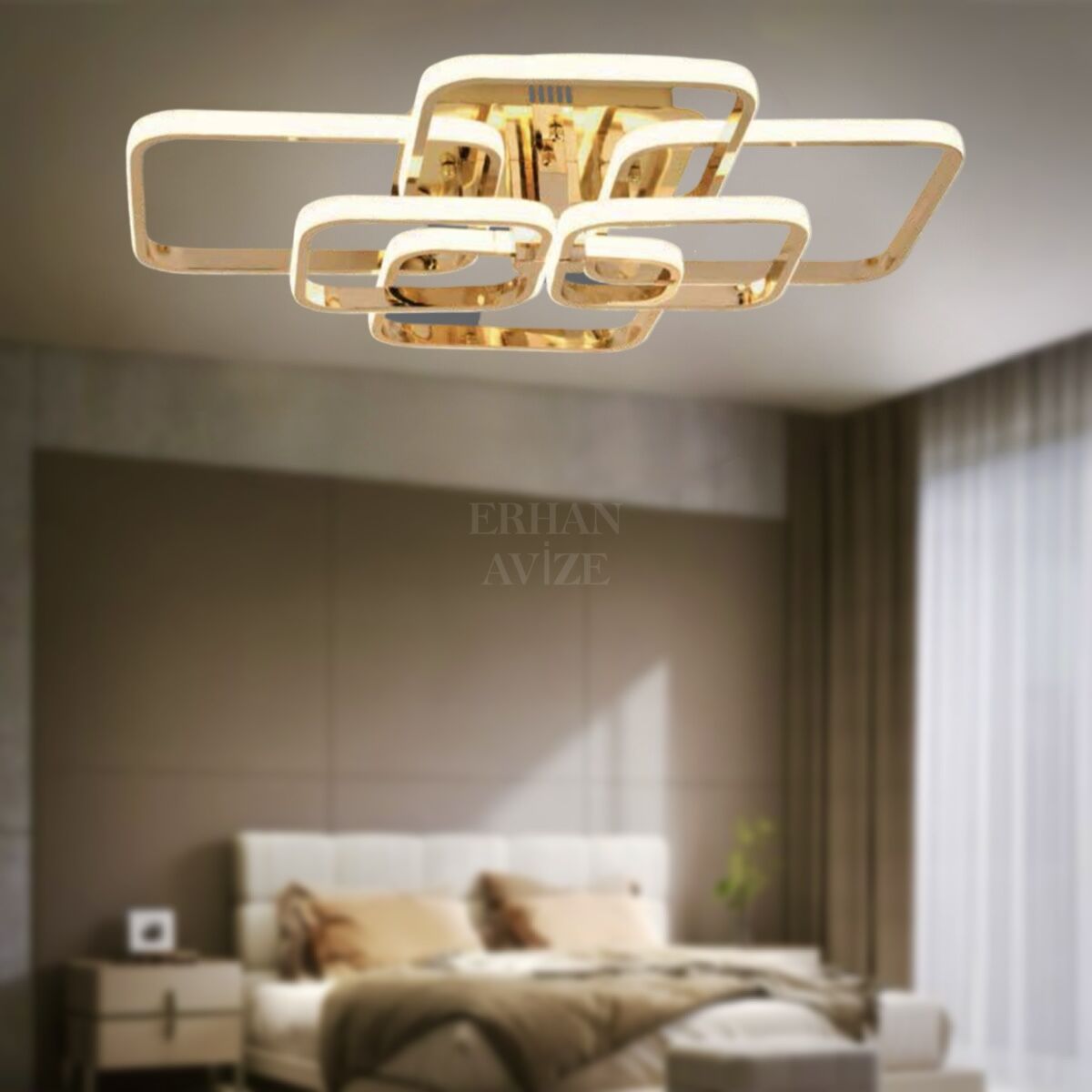 EAAD-110 Plafonyer Gold LED Avize