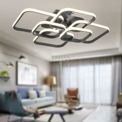 EAAD-110 Plafonyer Siyah LED Avize