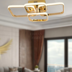 EAAD-109 Plafonyer Gold LED Avize