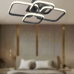 EAAD-109 Plafonyer Siyah LED Avize