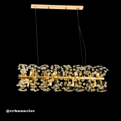 EADM-21 100cm Yemek Masası Kristal Avize