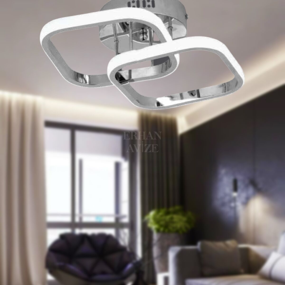 EAAD-133 Plafonyer Krom LED Avize