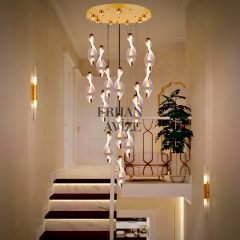 EASD-128 15'Lİ Sarkıt Gold LED Avize