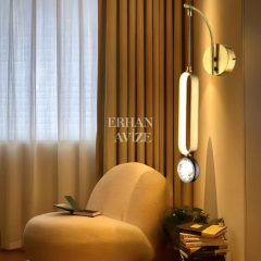 EASD-28 Gold Kristal Detaylı LED Aplik