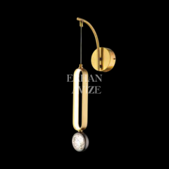 EASD-28 Gold Kristal Detaylı LED Aplik
