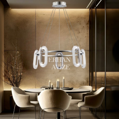 EASD-74 Yuvarlak Krom LED Avize