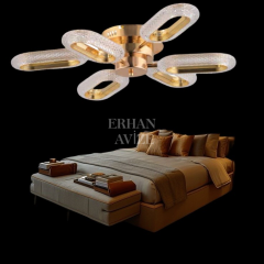 EASD-123 Plafonyer Gold LED Avize
