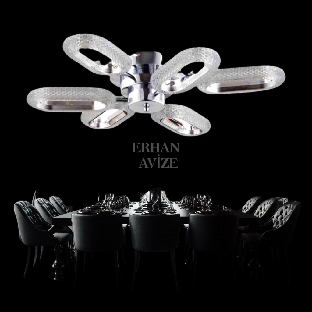 EASD-123 Plafonyer Krom LED Avize