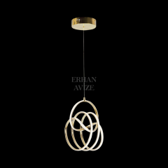 EAAD-157 Tekli Gold LED Avize