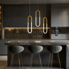 EASD-112 3'lü Sıralı Yemek Masası LED Avize