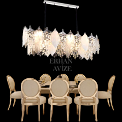 EADM-34 Kristal 100’lük Kristal Krom Avize