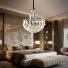 EADM-33 Kristal 60’lık Krom Avize