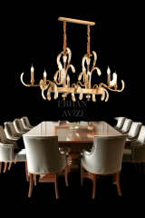 EADM-24 Kollu Kristal detaylı YM Gold Avize