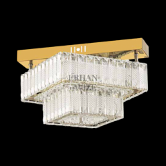 EAPV-113 Kristal Tavana Sıfır Plafonyer Gold LED Avize