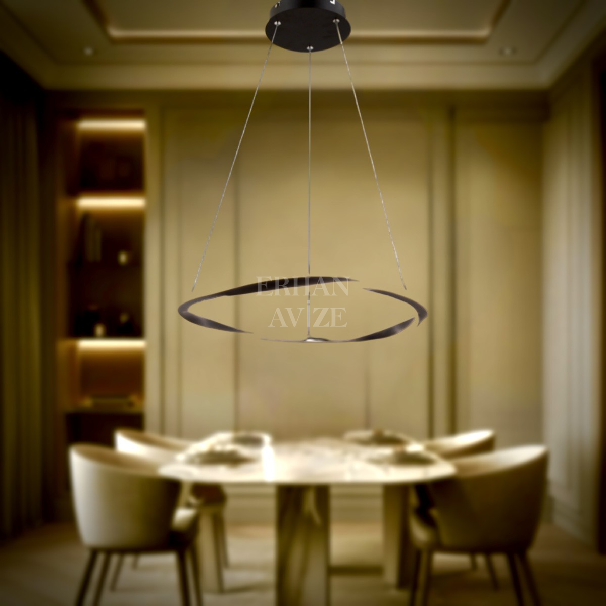 EASD-105 Siyah LED Avize