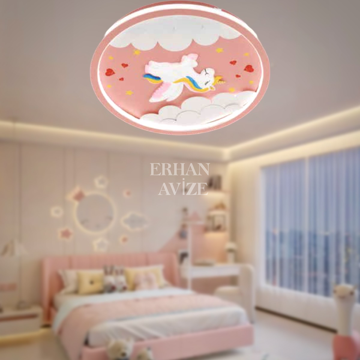 EASD-53 Çocuk Odası Plafonyer LED Avize