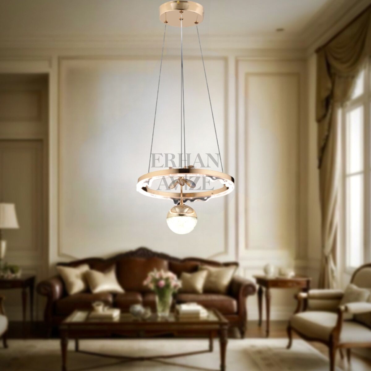 EASD-163 Kristal Gold LED Avize