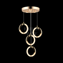 EASD-227 4’lü Sarkıt Gold LED Avize
