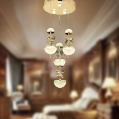 EAAD-46 4’lü Kristal Sarkıt Gold LED Avize