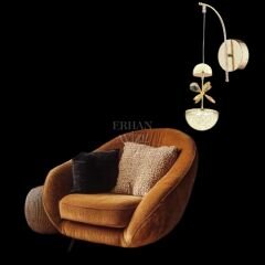 EAAD-46 Kristal Gold LED Aplik