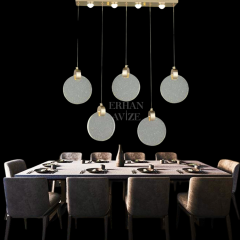 EAPV-123 YM Sıralı Gold LED Avize
