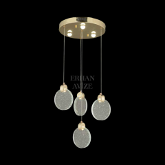 EAPV-123 4’lü Sarkıt Gold LED Avize