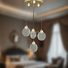 EAPV-123 4’lü Sarkıt Gold LED Avize