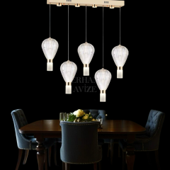 EASD-223 YM 5’li Sıralı Gold LED Avize