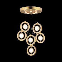 EAAD-202 6’lı Sarkıt Gold Eskitme LED Avize