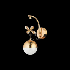 EAAD-43 Top Camlı Gold LED Aplik