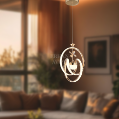 EAAD-39 Tekli Orta Toplu Gold LED Avize