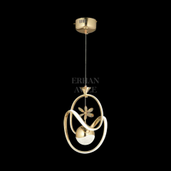 EAAD-31 Tekli Kristal Gold LED Avize