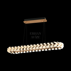 EASD-282 YM Gold Kristal LED Avize