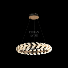EASD-282 60’lık Kristal Gold LED Avize