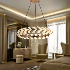 EASD-282 60’lık Kristal Gold LED Avize