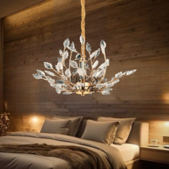 EASD-325 6+5’li Kristal Gold LED Avize