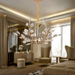 EASD-325 6+3 Kristal Gold LED Avize