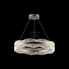 EASD-258 60’lık Kristal Fırçalanmış Nikel LED Avize