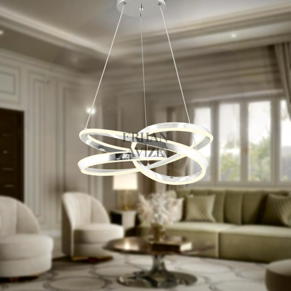 EASD-281 50’lik Krom LED Avize