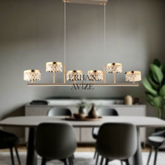 EASD-347 YM 105’lik Kristal Gold LED Avize