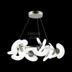 EASD-263 70’lik Mat Pleksi Krom LED Avize