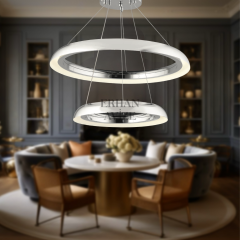 EASD-256 2 Katlı 60’lık Krom LED Avize